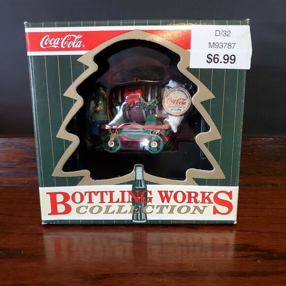 VTG Coca-Cola Bottling Works Christmas Tree Ornament 1996 - Picture 2 of 6